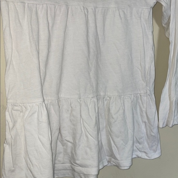 Girls crewcut white ruffle long sleeve - Picture 2 of 4
